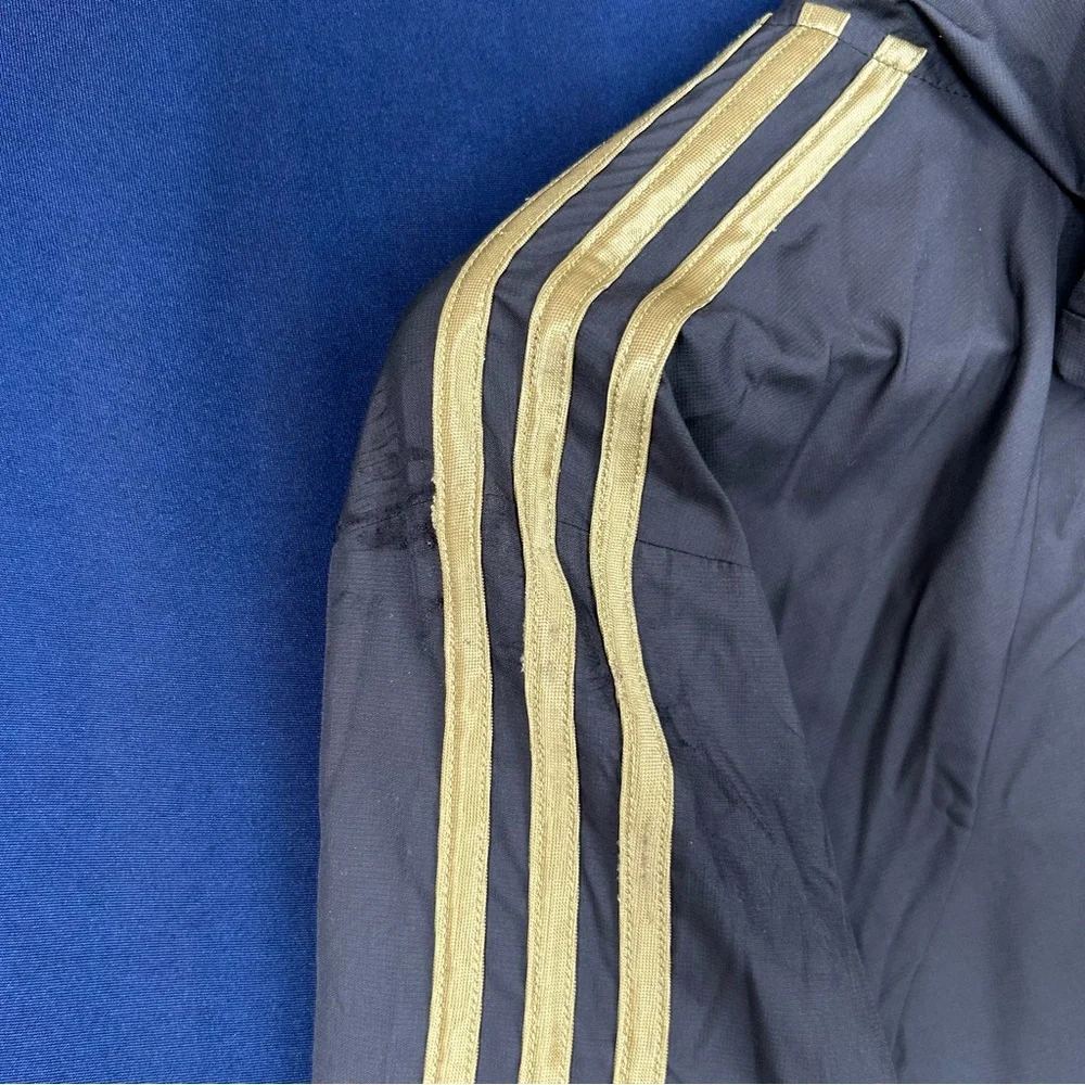 Adidas‎ Men's Black and Gold Juventus Windbreaker